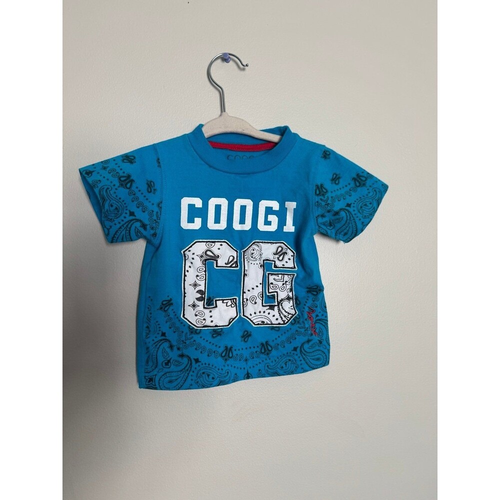 Coogi 6-9 months Embroidered Spell-Out baby Shirt